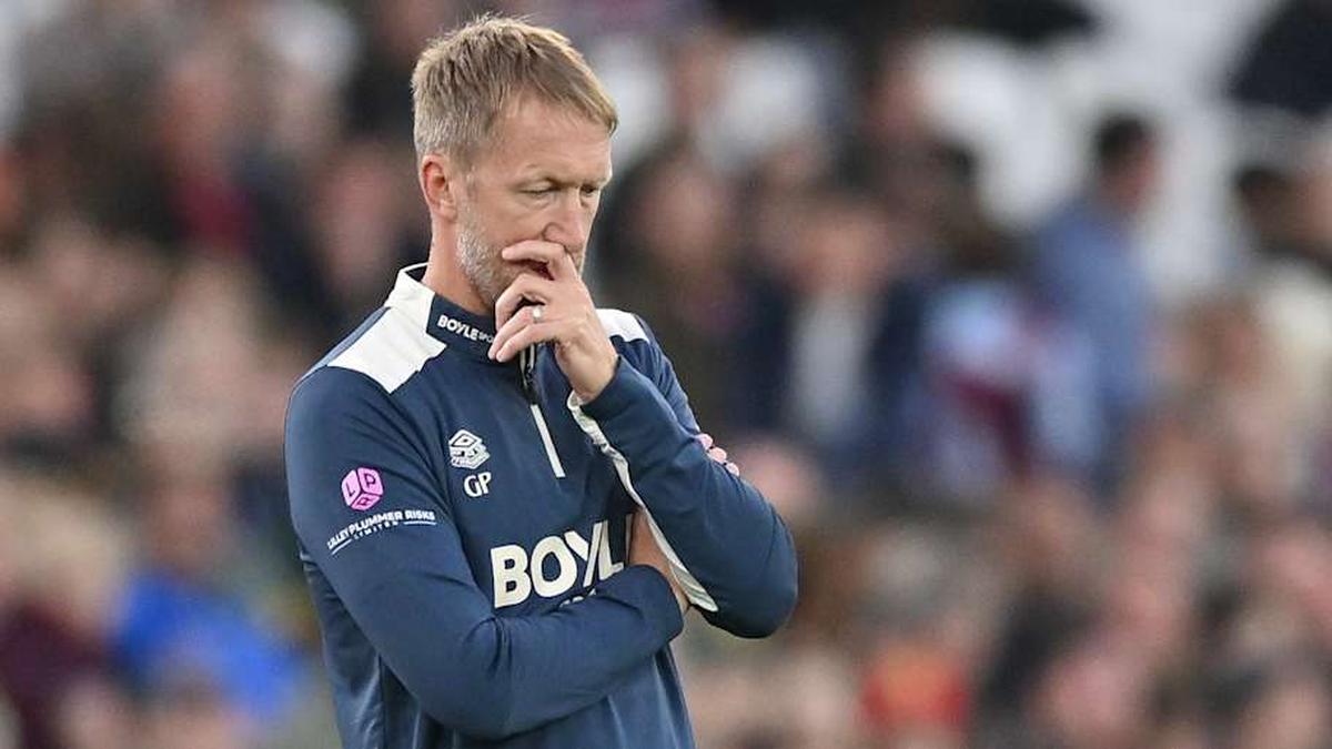 Graham Potter seriously struggled with the Hammers. | Vince Mignott/MB Media/Getty Images 