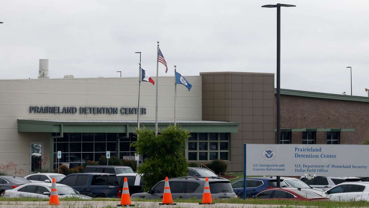 Prairieland Detention Center is seen on June 4, 2025, in Alvarado, Texas. (Chitose Suzuki/Dallas Morning News/TNS)