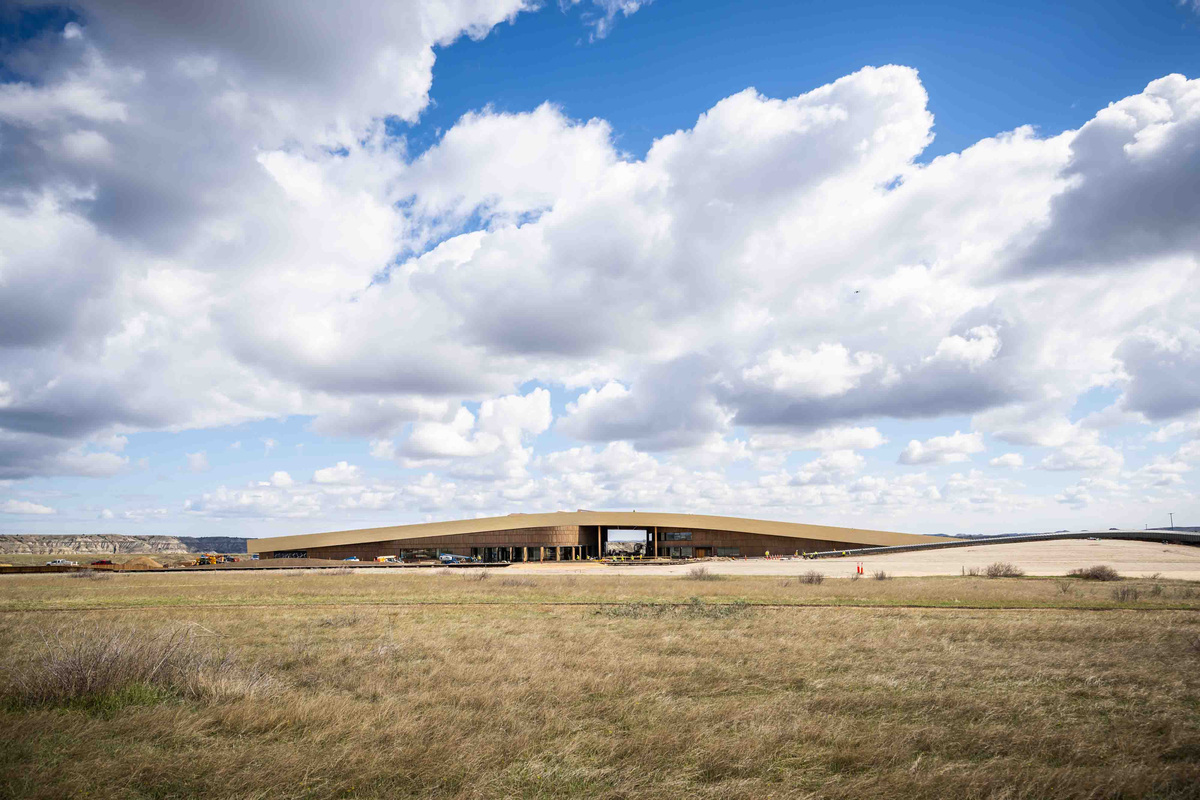 The Theodore Roosevelt Presidential Library in Medora, North Dakota, will open on July 4 as part of the America 250 celebrations. Chad Ziemendorf via the Theodore Roosevelt Presidential Library in Medora, North Dakota