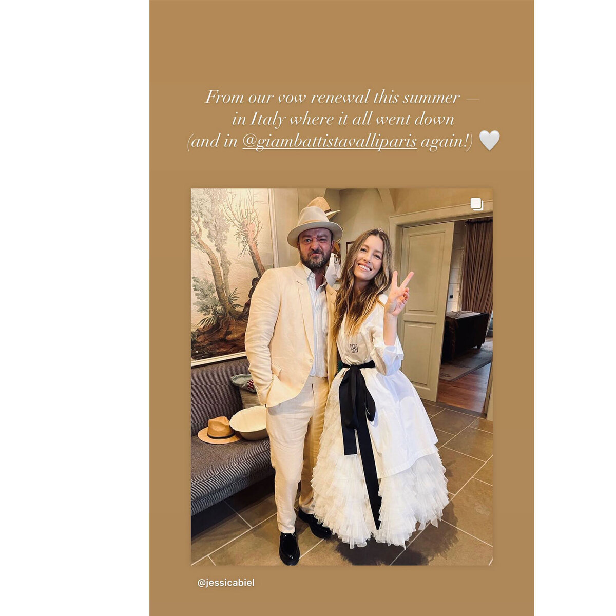  Courtesy Jessica Biel/Instagram 