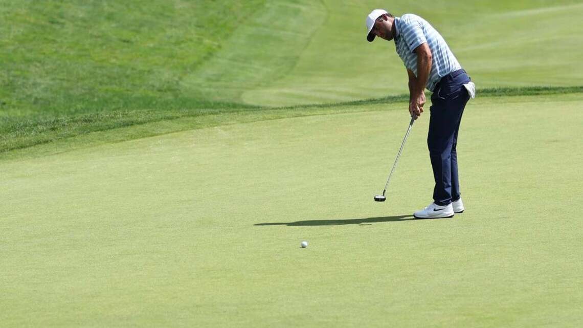 Scottie Scheffler inches from 59, leaps into lead at Travelers Championship   