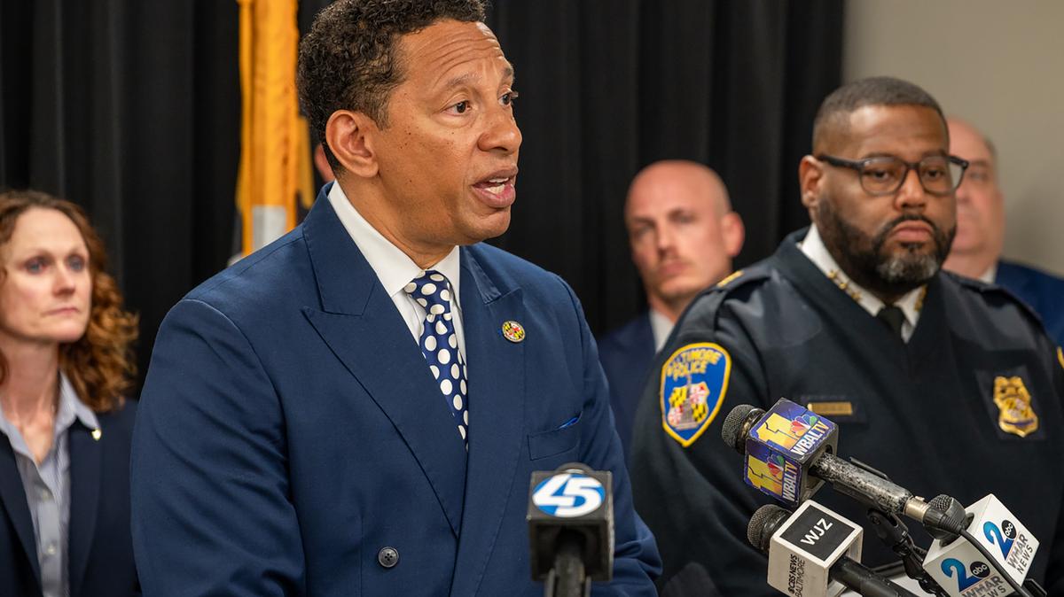 Baltimore City State’s Attorney Ivan J. Bates discusses the Brandon Grimes indictment and the work of the Conviction Integrity Unit. The unit, headed up by Lauren Lipscomb, discovered fraud in Grimes’ appeal for another look at the ballistics in the crime case. (Surya Vaidy/The Baltimore Sun/TNS)