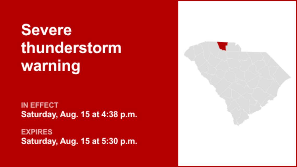 UPDATE: Thunderstorms with penny-sized hail in Cherokee County 