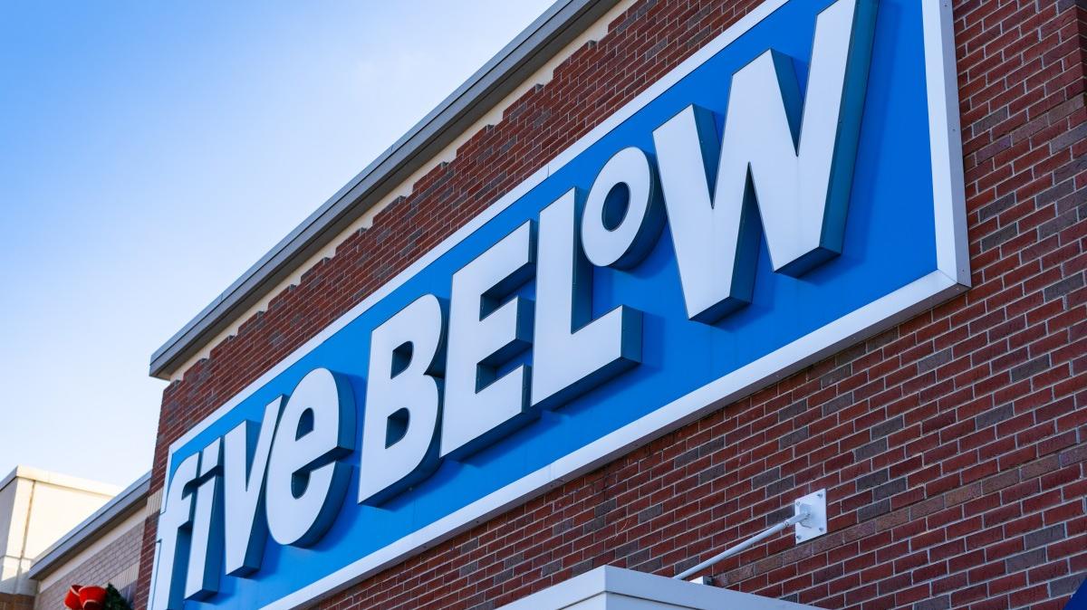 Five Below storefront.
