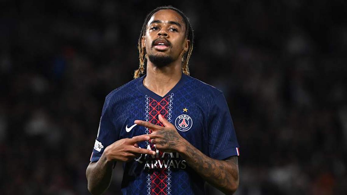  Bradley Barcola's future with PSG is unclear. | Image Photo Agency/Getty Images 