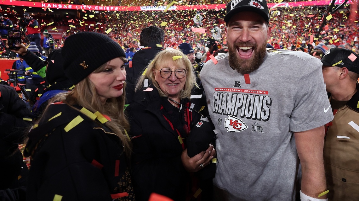 Donna Kelce Lands in New York City Ahead of Taylor Swift and Travis' Wedding 