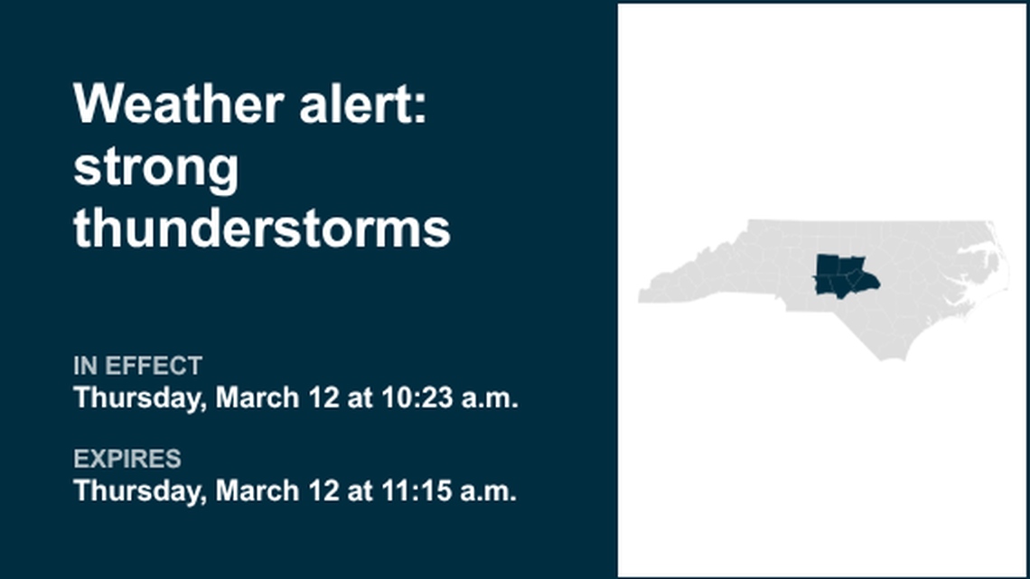 UPDATE: Weather alert issued for Sampson County Thursday afternoon, says the NWS 