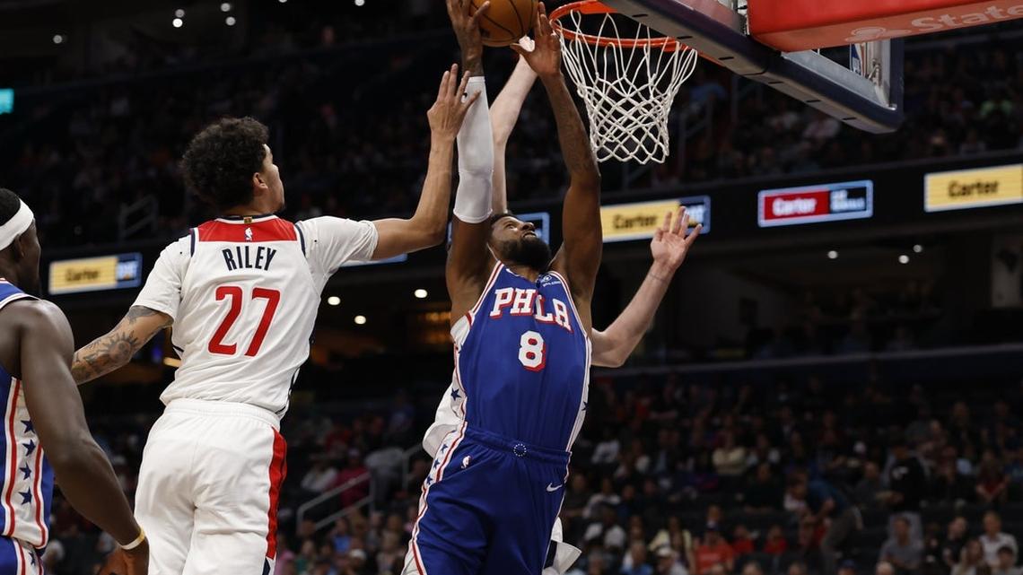 Paul George (39), Sixers shoot lights out vs. Wizards 