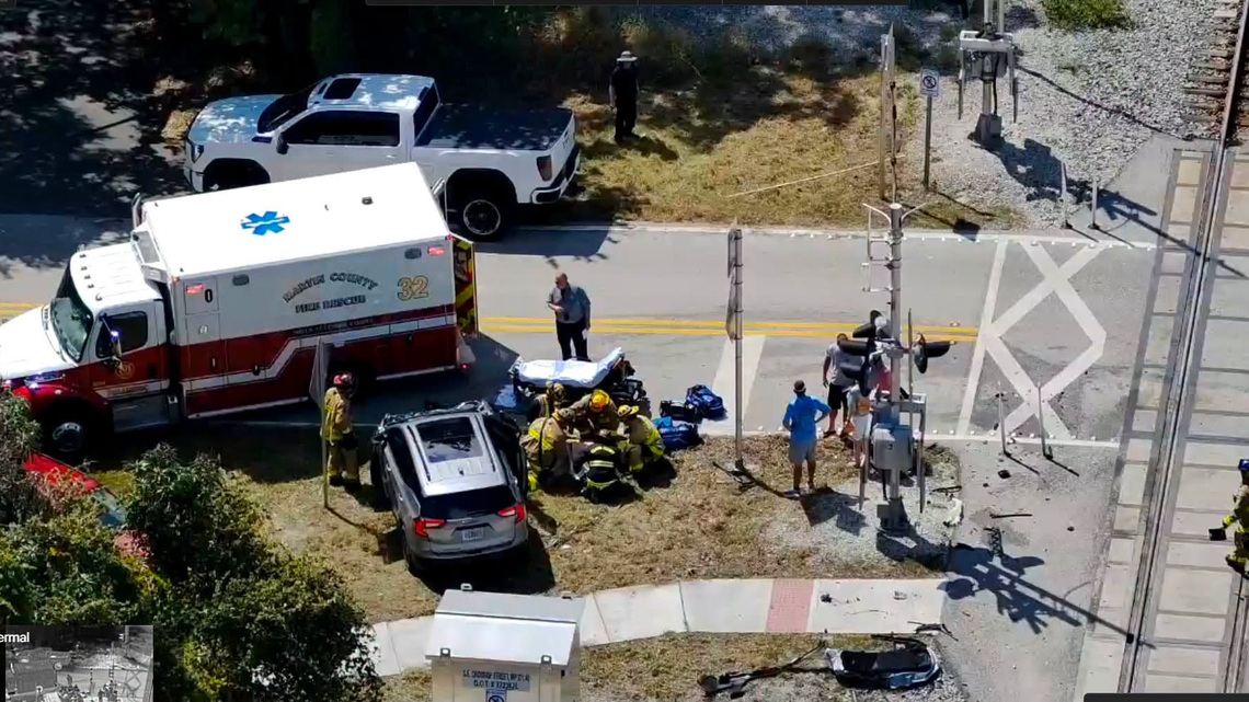 Driver injured after vehicle crash with Brightline train in Florida 
