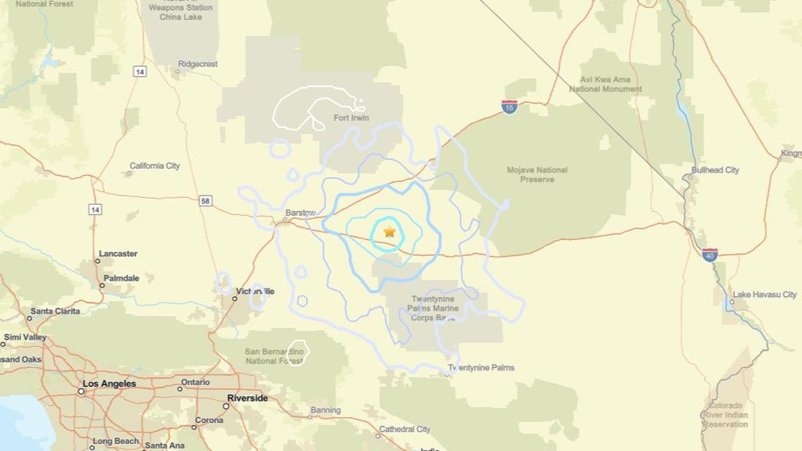 Update: Earthquake shakes region near Ludlow, CA on April 1 - 3.9 magnitude recorded 