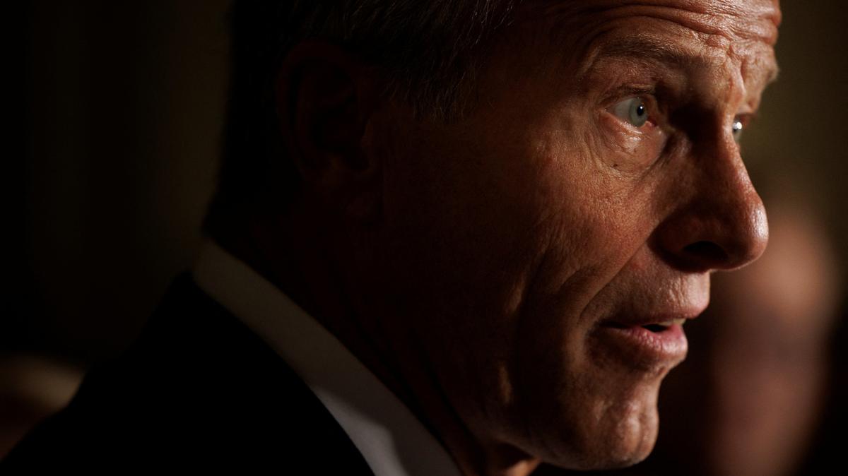 U.S. Senate Majority Leader John Thune (R-S.D.) speaks to reporters during a press conference following the Republicans' weekly policy lunch on Capitol Hill in Washington, D.C., U.S., May 19, 2026. REUTERS/Tom Brenner