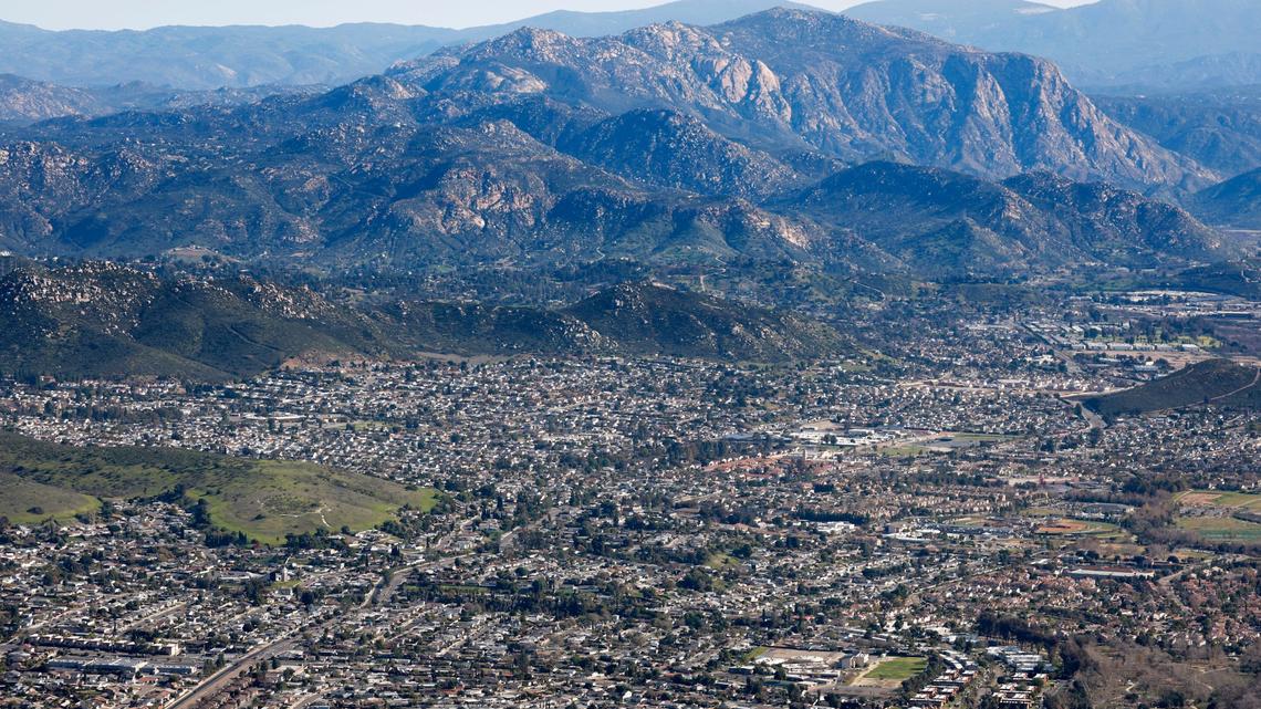 San Diego County is one of the most expensive places to own a home. Pictured: Santee in late January.  (K.C. Alfred / The San Diego Union-Tribune)