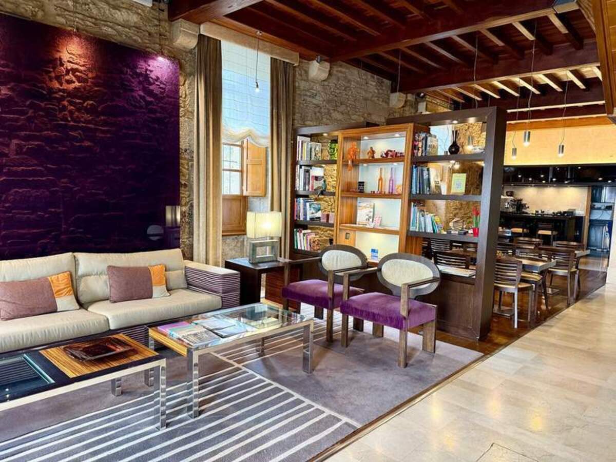  The beautiful lobby of the Hotel Altair in Santiago de Compostela. Photo credit: Margot Black 