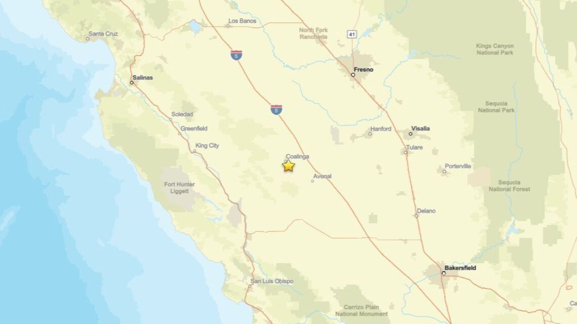 Earthquake of magnitude 2.3 reported near Coalinga, CA on Oct. 4
