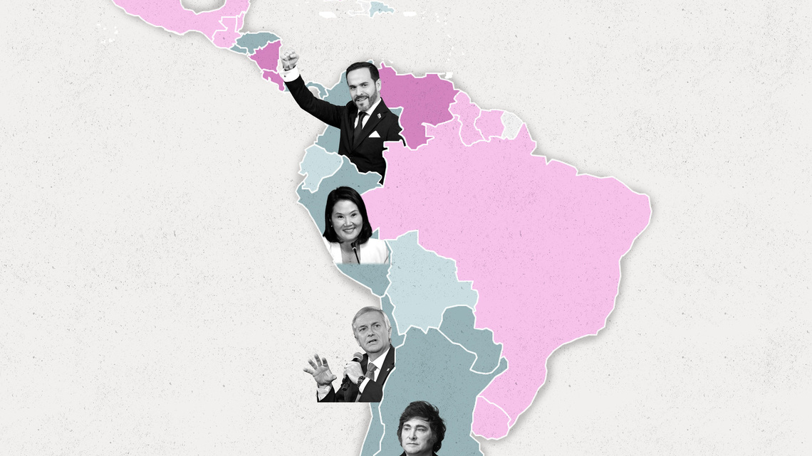 Maps show Latin American shift to the right after Trump inauguration 