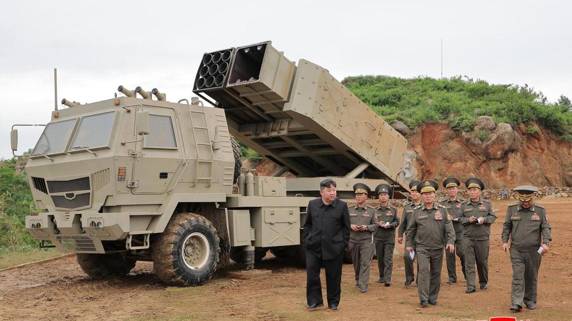 Kim Jong Un oversees tests of new tactical weapons for frontline units 