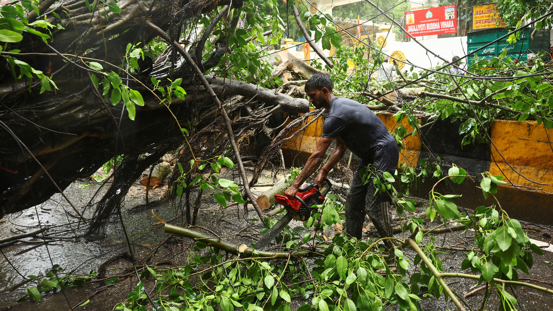 Four die in Delhi building collapse as rains batter India, trigger landslides 