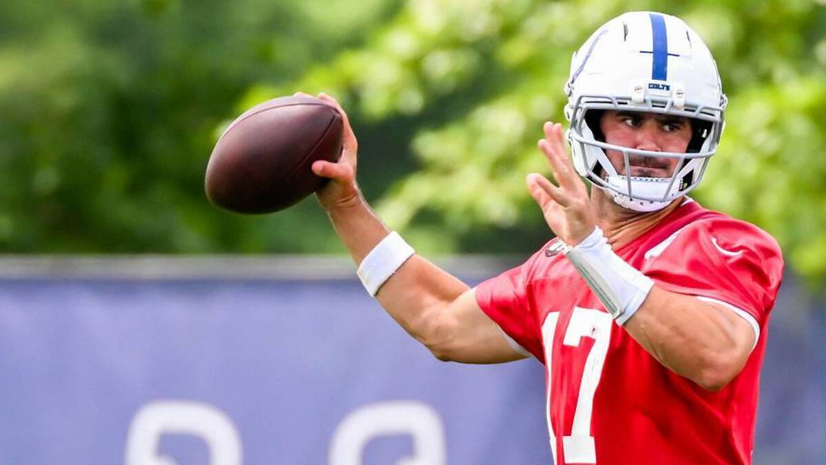  Daniel Jones was a revelation for the Colts in 2025 before an Achilles injury cut his season short. | Robert Goddin-Imagn Images 