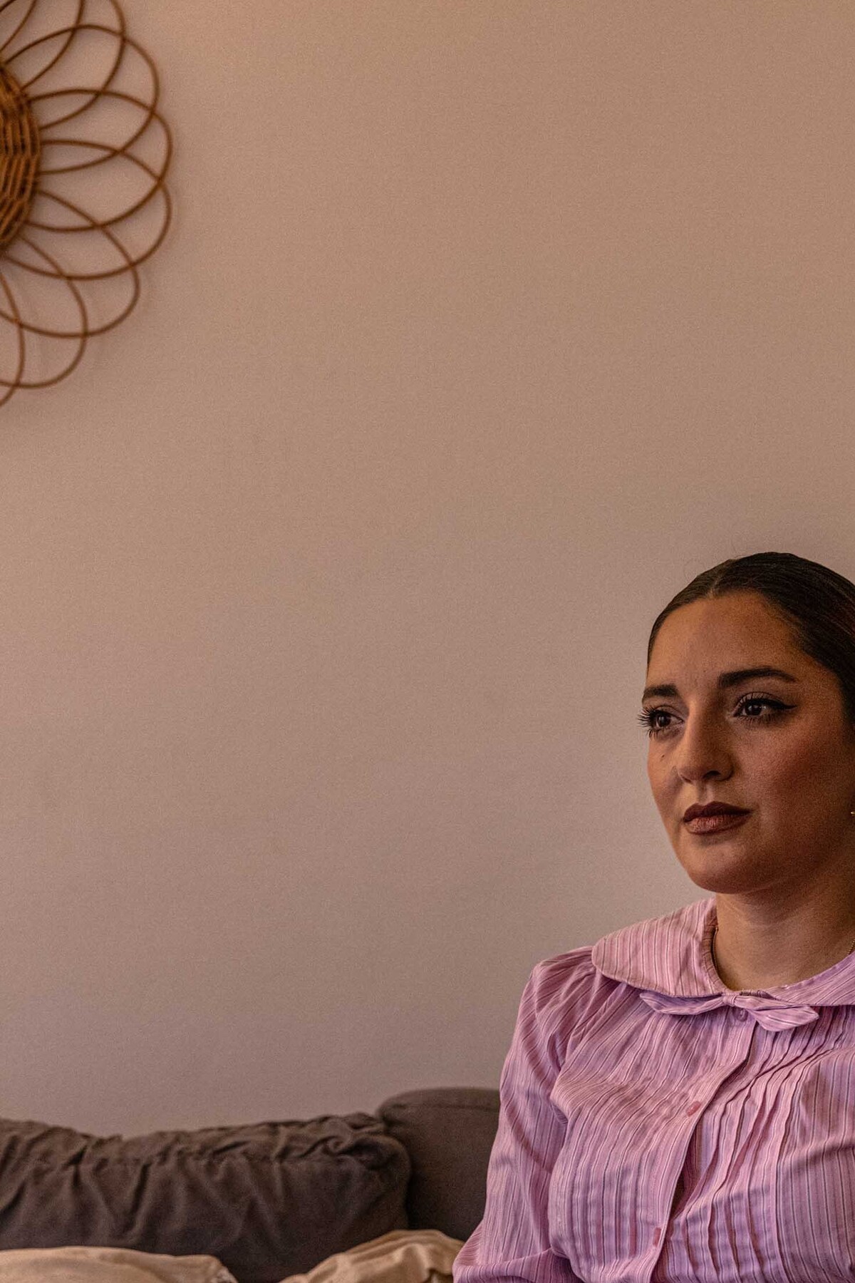 Jana Maradona, Diego Maradona's daughter, at her home in Buenos Aires, Argentina, May 6, 2026. A multimillion-dollar battle for a soccer god's brand is being waged across continents, burning investors and tearing his family apart. (Sarah Pabst/The New York Times)