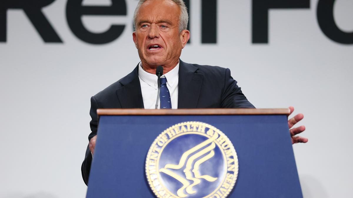 U.S. Secretary of Health and Human Services Robert F. Kennedy Jr. speaks during an event to "Celebrate the Implementation of the Dietary Guidelines for Americans" at the Health and Human Services Headquarters on Feb. 11, 2026, in Washington, DC. (Michael M. Santiago/Getty Images/TNS)