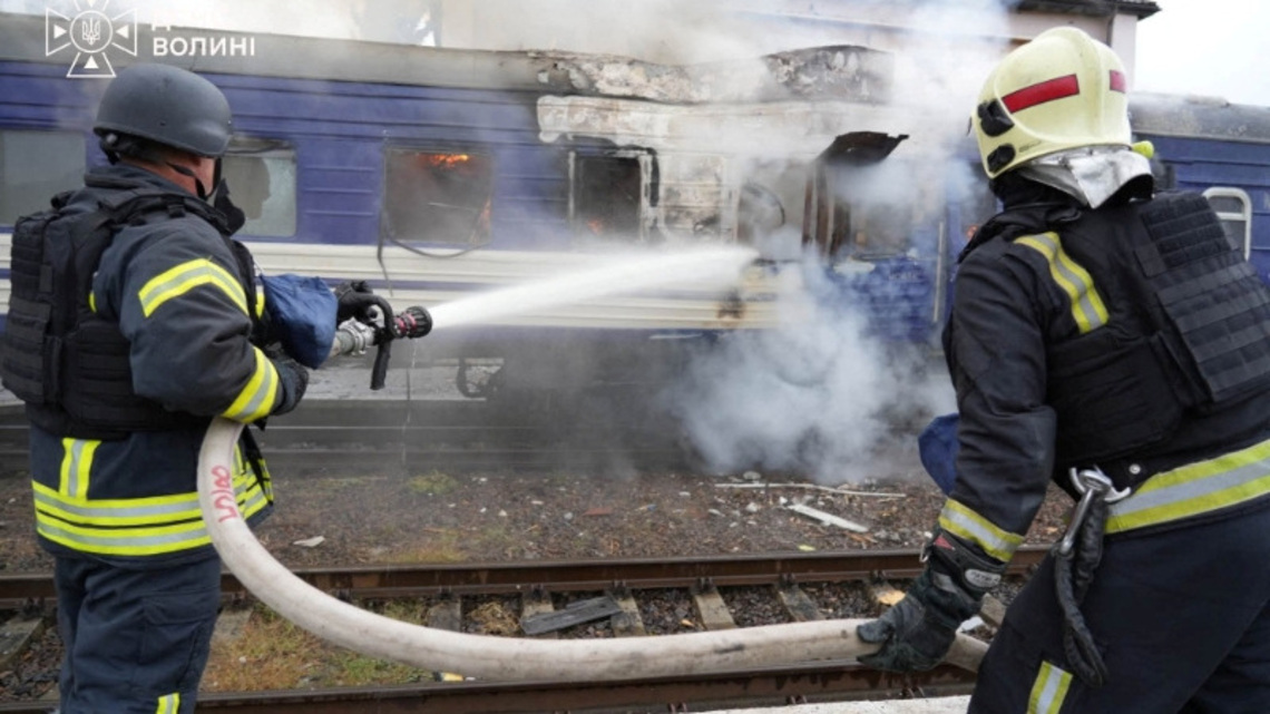 Drone strike on train is calculated escalation by Putin, German minister says 