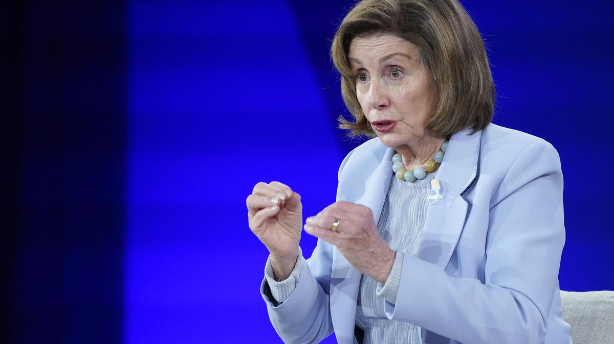 Nancy Pelosi, Speaker Emerita, U.S. House of Representatives, speaks onstage during the 2025 Concordia Annual Summit at Sheraton New York Times Square on Sept. 23, 2025, in New York City. (Riccardo Savi/Getty Images for Concordia Annual Summit/TNS)