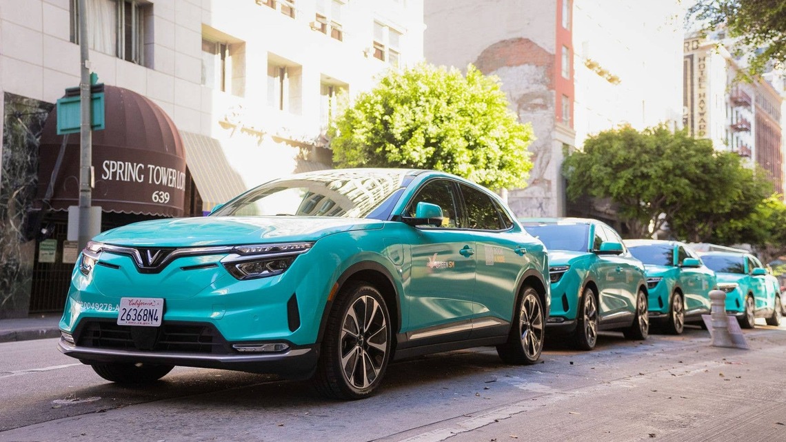 VinFast Is Turning Its Electric SUVs Into Los Angeles Taxis 