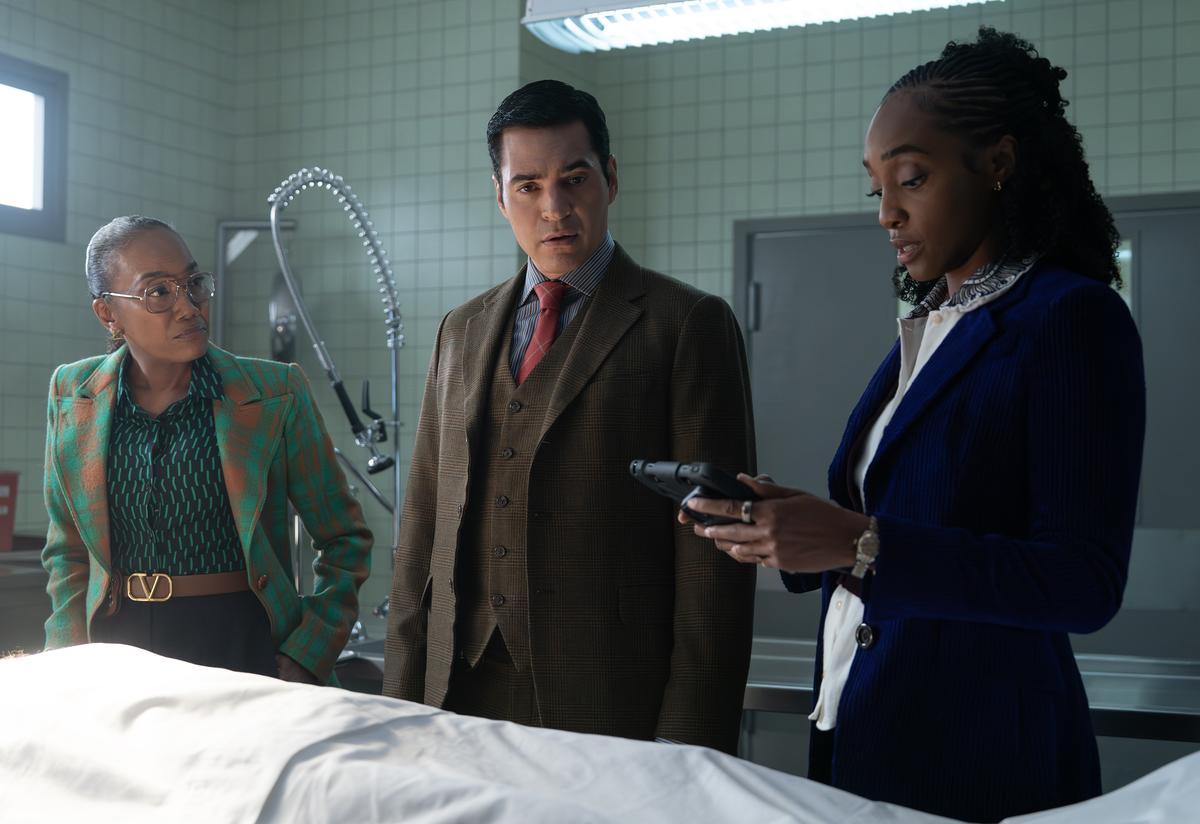 WILL TRENT - “Nice to Meet You, Malcolm” - As Angie and Ormewood track animal-masked thieves across a string of multimillion-dollar heists, Will and Faith investigate the murder of a high-end matchmaking mogul. Meanwhile, Faith meets a mysterious man who is more than he seems. TUESDAY, FEB. 3 (8:00-9:00 p.m. EST) on ABC. (Disney/Daniel Delgado Jr.) SONJA SOHN, RAMÓN RODRIGUEZ, IANTHA RICHARDSON