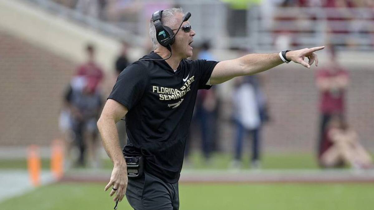  Oct 11, 2025; Tallahassee, Florida, USA; Florida State Seminoles head coach Mike Norvell during the second half against the Pittsburgh Panthers at Doak S. Campbell Stadium. Mandatory Credit: Melina Myers-Imagn Images | Melina Myers-Imagn Images 
