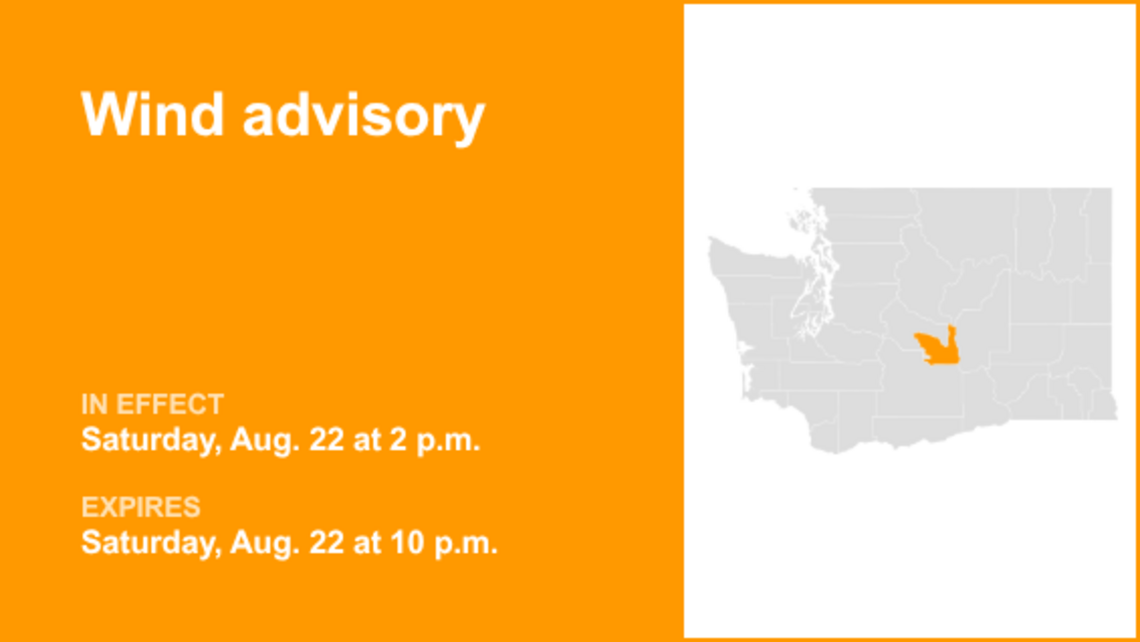 Kittitas Valley under a wind advisory Saturday 