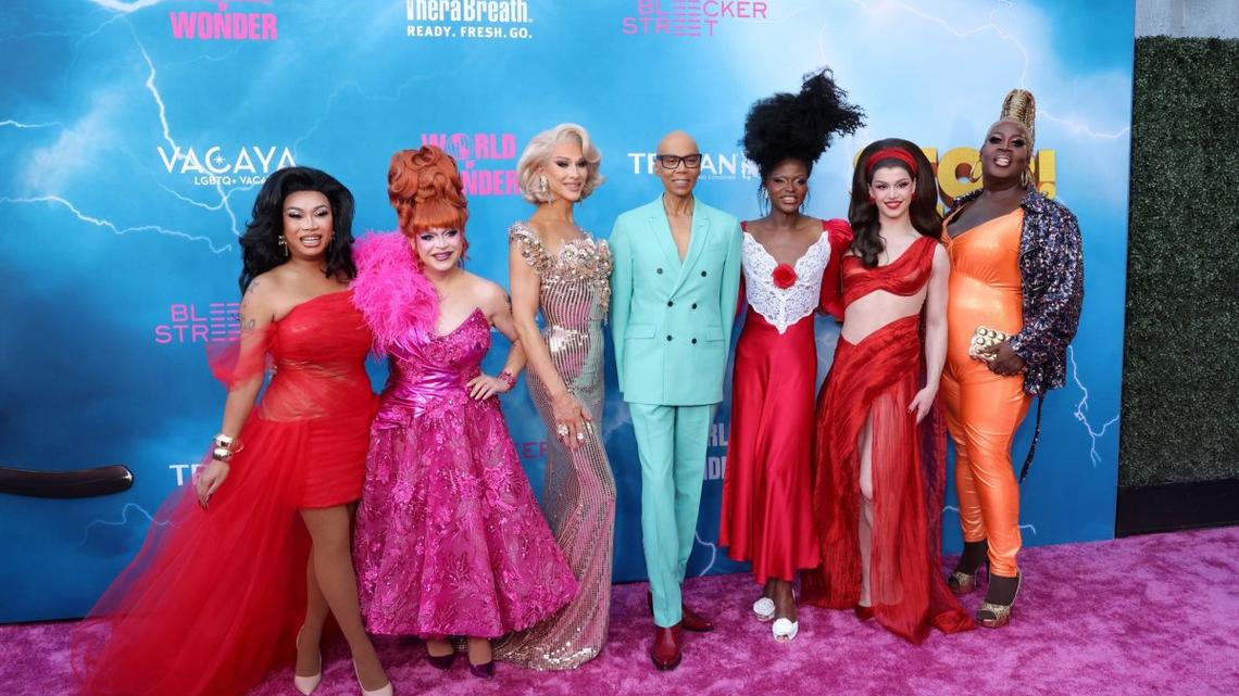 Look: 'Drag Race' stars step out at 'Stop That Train' premiere 
