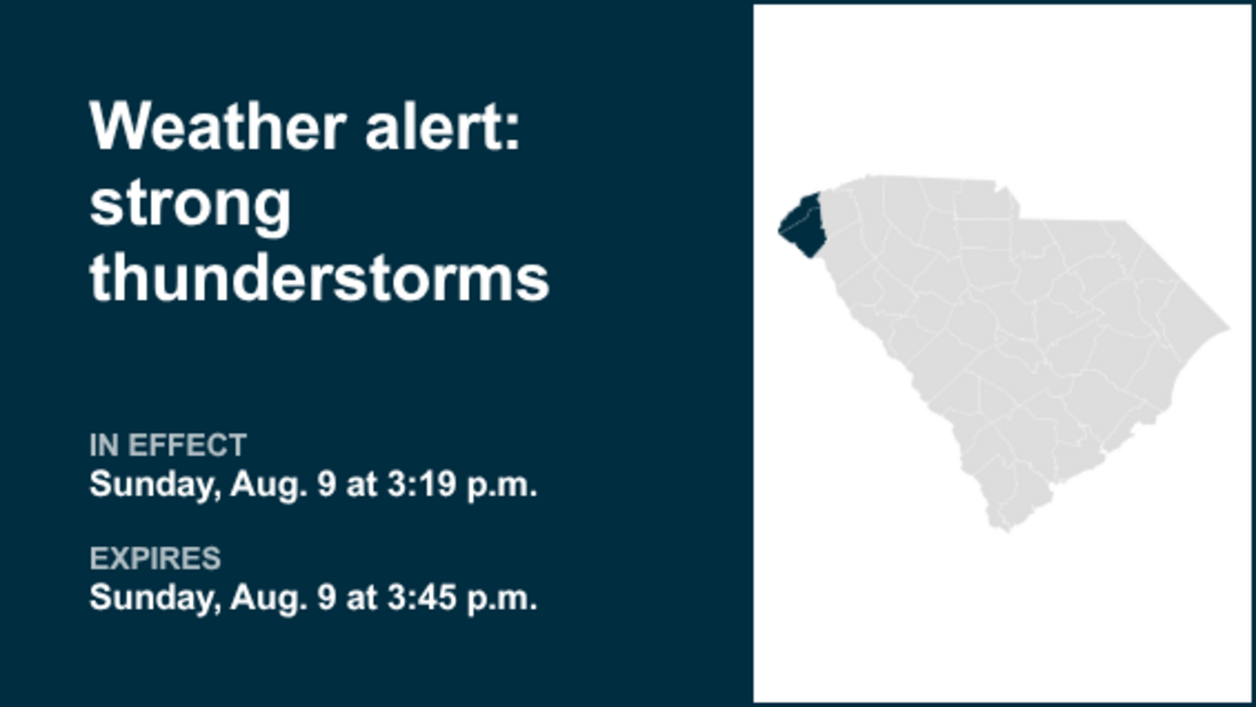 UPDATE: Brace for pea-sized hail with thunderstorms in Oconee Mountains and Greater Oconee Sunday 