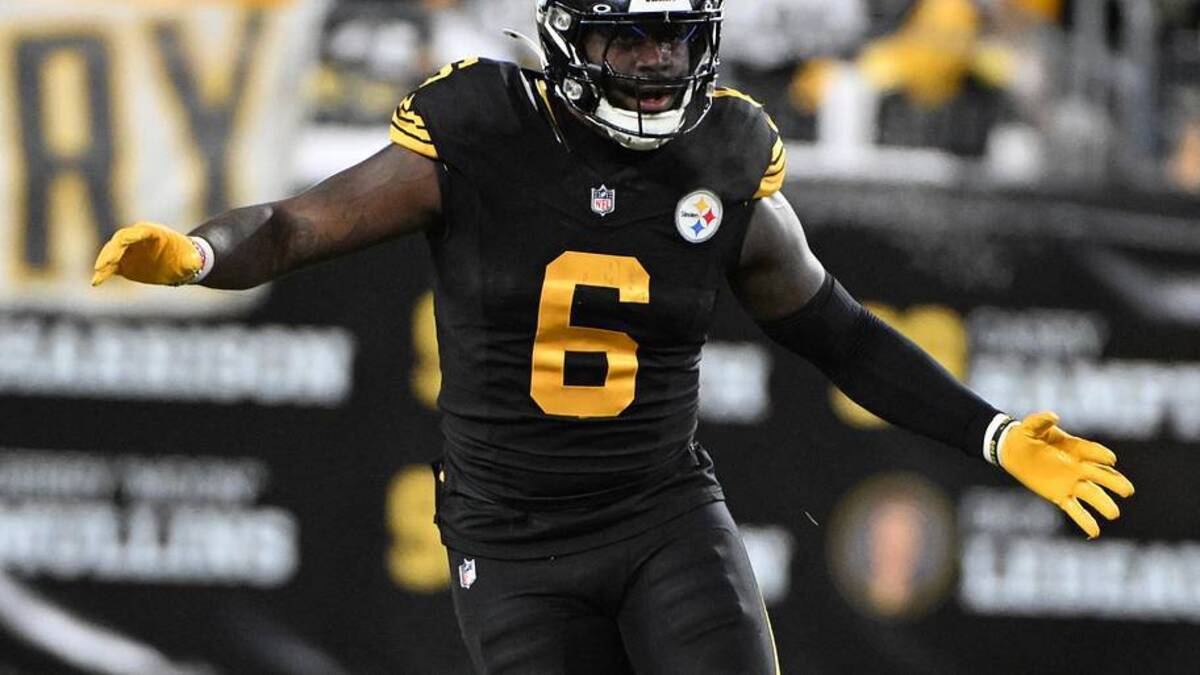  Dec 15, 2025; Pittsburgh, Pennsylvania, USA; Pittsburgh Steelers linebacker Patrick Queen (6) drops into coverage against the Miami Dolphins during the second half at Acrisure Stadium. Mandatory Credit: Barry Reeger-Imagn Images | Barry Reeger-Imagn Images 