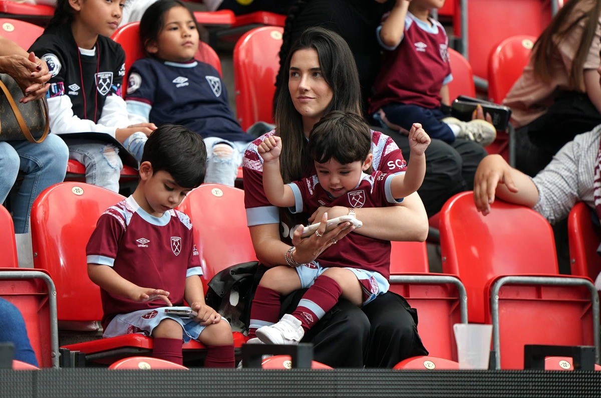  Maria Eduarda Fournier, wife of West Ham United's Lucas Paqueta ahead of the UEFA Europa Conference League Final at the Fortuna Arena, Prague. Picture date: Wednesday June 7, 2023. (Photo by Joe Giddens/PA Images via Getty Images) Photo by Joe Giddens/PA Images via Getty Images