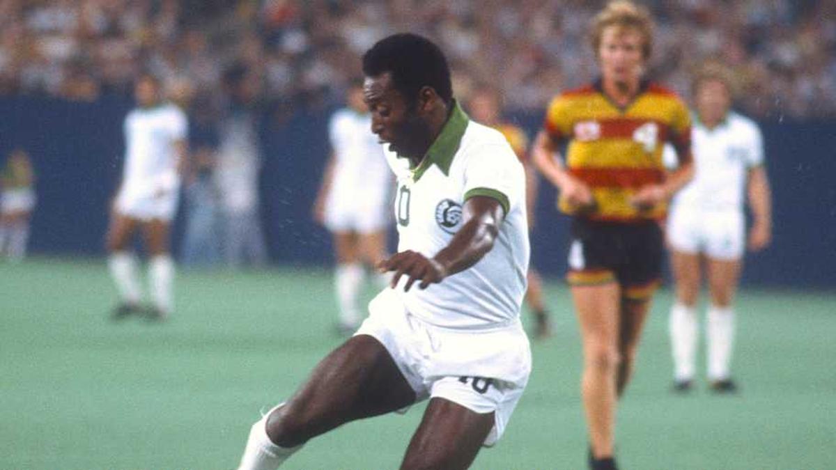  Pelé played for the New York Cosmos. | Focus on Sport/Getty 