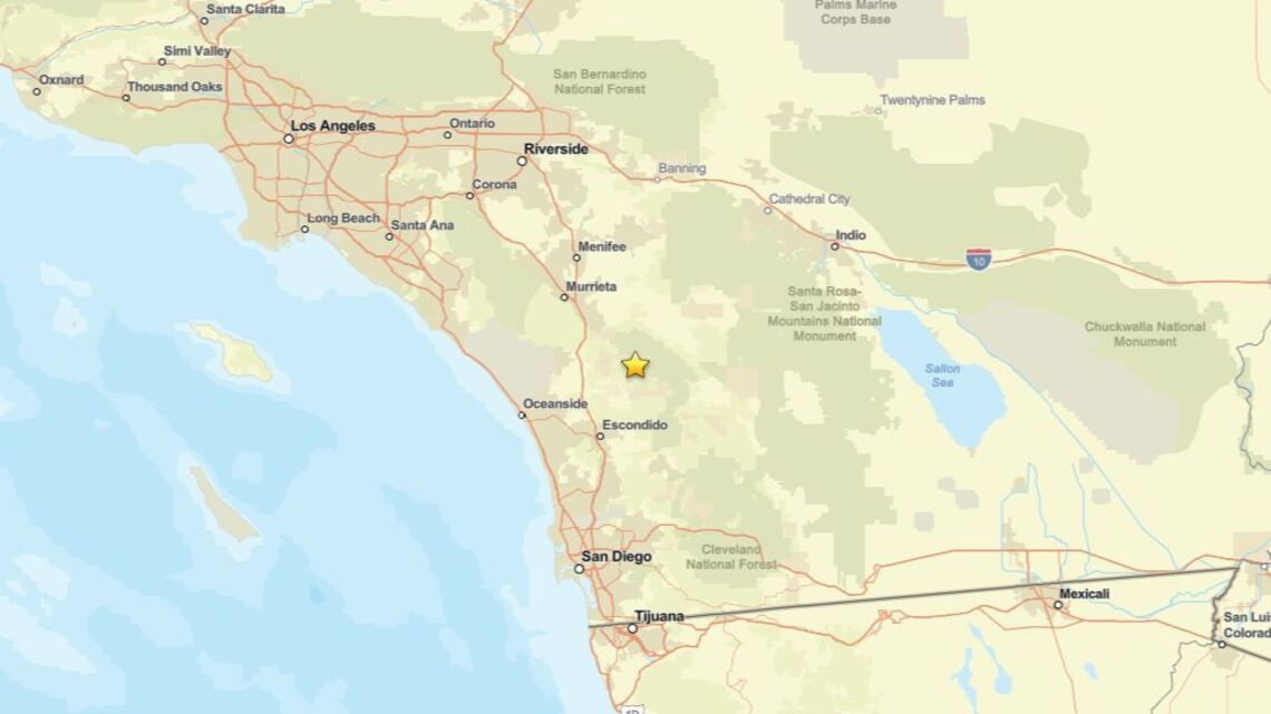 Update: July 31 - 3.0 magnitude earthquake reported near Palomar Observatory, CA 