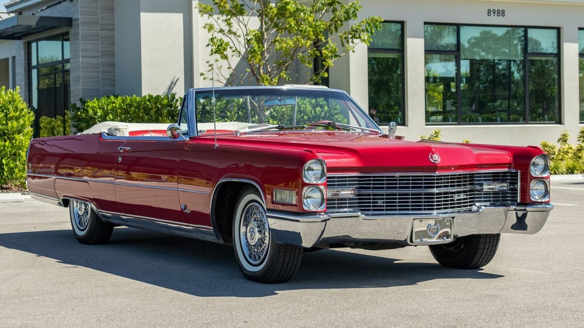 1966 Cadillac DeVille Convertible for Sale With 79,000 Miles Shown 