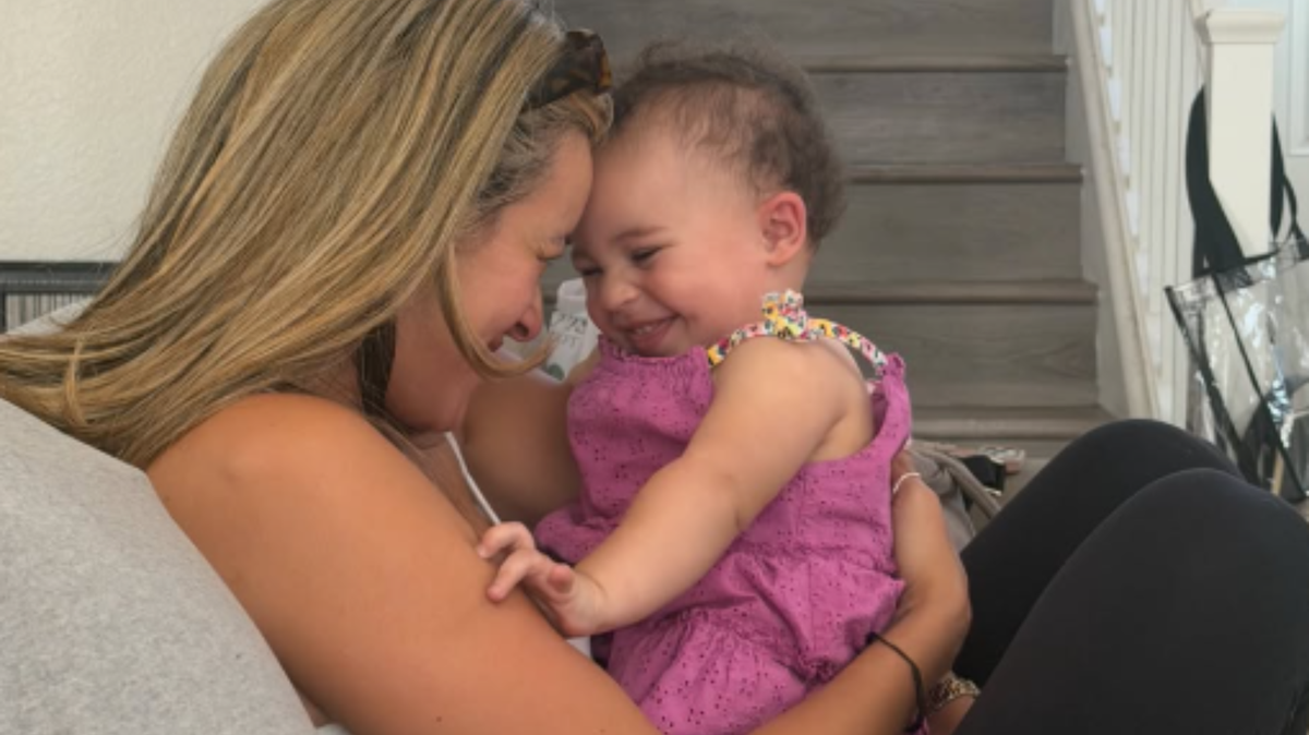 Lycette Beatty cuddling her granddaughter Khloe Rae. 