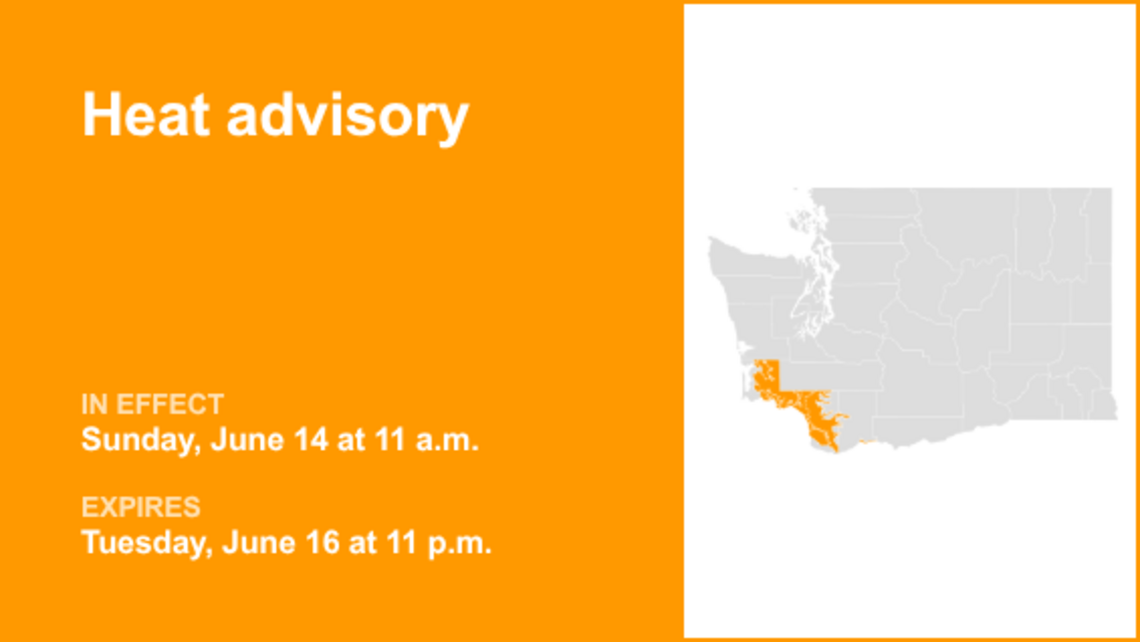 UPDATE: Heat advisory for Southwest Washington until early Tuesday 