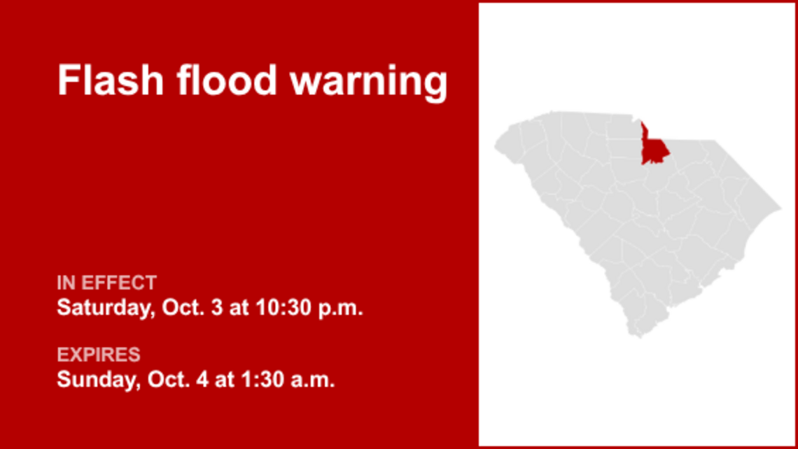 UPDATE: Flash flood warning issued for Lancaster County until 1 a.m. Sunday 