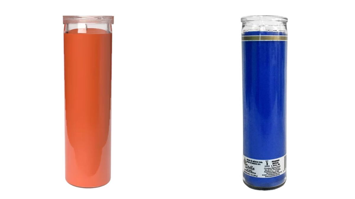 Tall glass candlesCourtesy of Dollar Tree
