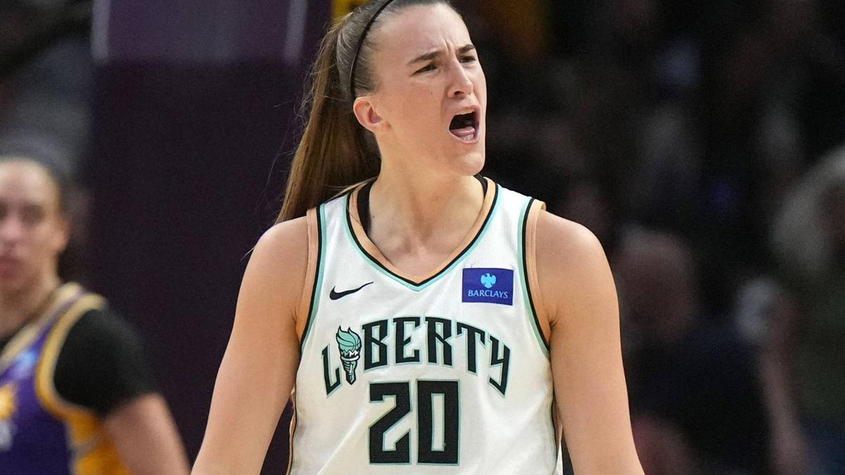 New York Liberty guard Sabrina Ionescu (20).