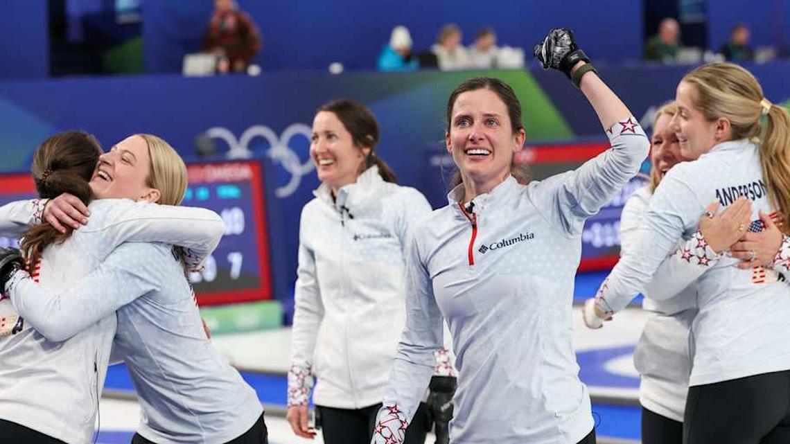 USA Women's Curling Team Was Hyped After Securing Olympic Semifinal Appearance