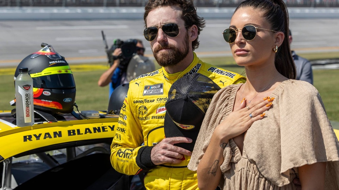 Ryan Blaney's wife escalates feud with Carson Hocevar after Bristol fight