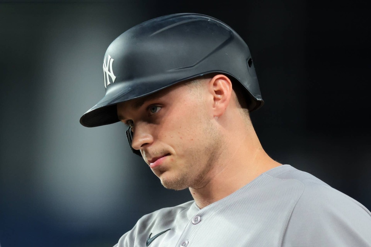  New York Yankees first baseman Ben Rice (22) © Sam Navarro-Imagn Images