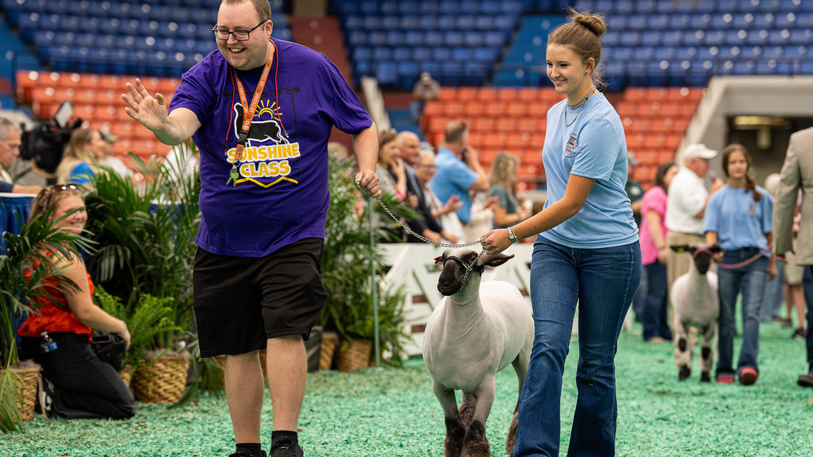 People of all abilities show sheep at this Kentucky State Fair event 