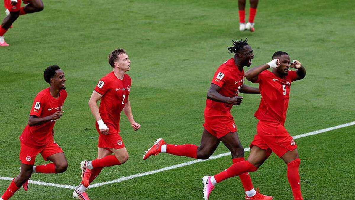 It took a while, but Canada deservedly found the back of the net. | Michael Steele/Getty Images 