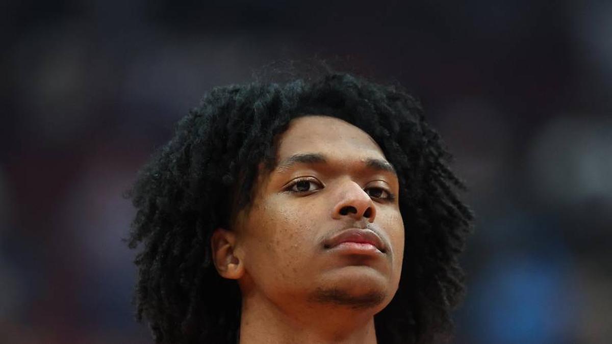  Mar 31, 2026; Glendale, AZ, USA; Adonis Ratliff (9) during the McDonalds All American Boys Game at Desert Diamond Arena. Mandatory Credit: Mark J. Rebilas-Imagn Images | Mark J. Rebilas-Imagn Images 