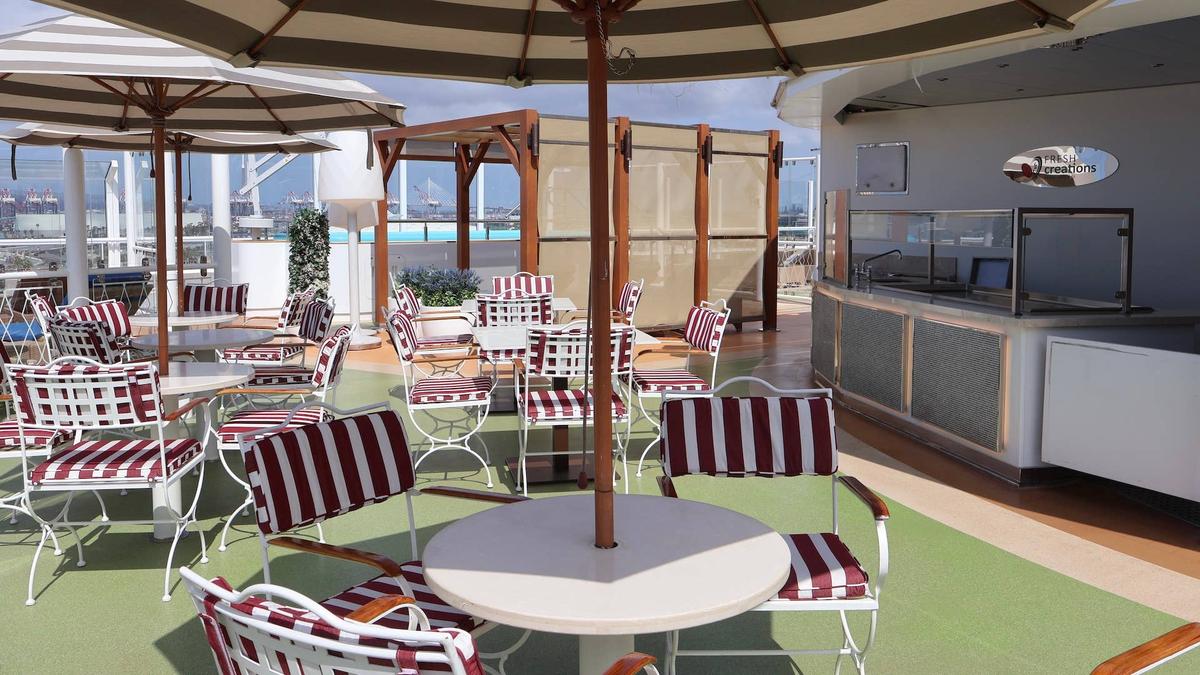  Fresh Creations is located on Carnival's adults-only Serenity Deck reserved for passengers 21 and older. 