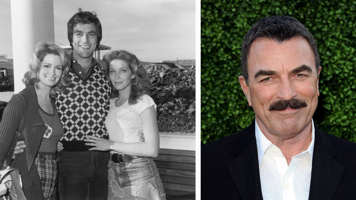(FILE PHOTO) In this composite image a comparison has been made of actor Tom Selleck. Many of today's leading Hollywood stars began their careers in daytime serials. As the US soap opera continues to fail, one of the traditional routes for actors to transition from small screen to box office is disappearing. In the last two years the long-running series 'All My Children,' 'As The World Turns' and the 72 year old 'Guiding Light' have all been cancelled. The final air date of the 43 year old daytime drama 'One Life to Live' on January 13, 2012 will mark the end of soap production in New York City.***(LEFT IMAGE) 1974:  L-R: American actors Deidre Hall, Tom Selleck and Jaime Lyn Bauer, co-stars of the daytime television dramatic series, 'The Young and the Restless,' pose together outdoors in November 1974 in Los Angeles, California. Selleck has his arms around his co-stars' waists.  (Photo by Frank Edwards/Fotos International/Getty Images)***(RIGHT IMAGE) BEVERLY HILLS, CA - JULY 28:  Actor Tom Selleck arrives at the CBS, Showtime and CW TCA Summer Party at the Beverly Hilton Hotel on July 28, 2010 in Beverly Hills, California  (Photo by Kevin Winter/Getty Images)